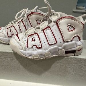 Nike Kids White and Red Sneaker